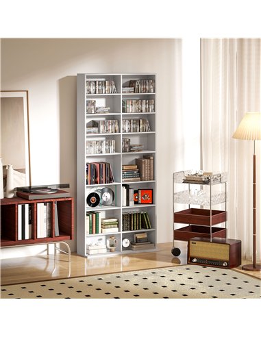 HOMCOM 640 CD Storage Tower - White