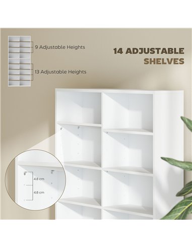 HOMCOM 640 CD Storage Tower - White