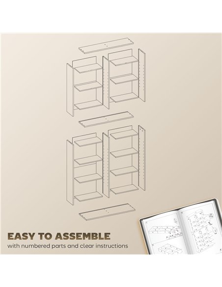 HOMCOM 640 CD Storage Tower - White - pic 151807 | FastDaddyshop
