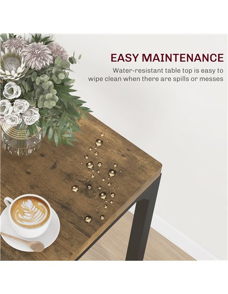 HOMCOM Three-Piece Minimal and Compact Dining Set, Rustic Brown - pic 151914 | FastDaddyshop