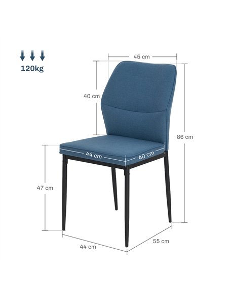 HOMCOM Velvet Dining Chairs Set of 2, Modern Upholstered Kitchen Chairs with Metal Legs, Curved Back and Padded Seat, Armless Si - pic 151947 | FastDaddyshop