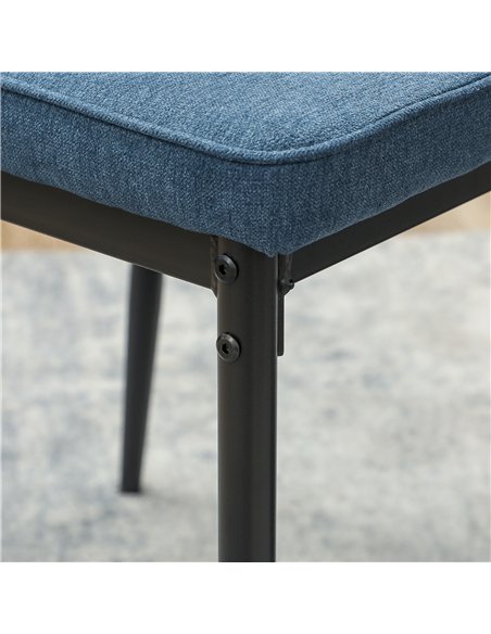 HOMCOM Velvet Dining Chairs Set of 2, Modern Upholstered Kitchen Chairs with Metal Legs, Curved Back and Padded Seat, Armless Si - pic 151952 | FastDaddyshop