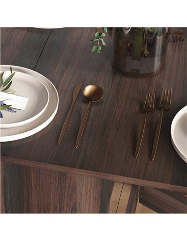 HOMCOM Folding Dining Table, Drop Leaf Table for Small Spaces, Oval Tabletop for Dining Room, Chocolate Wood Effect