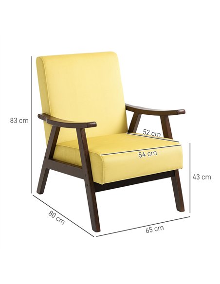 HOMCOM Nordic Accent Chair, Upholstered Velvet Armchair with Solid Wood Frame and Soft Thick Padded for Living Room, Bedroom, Ch - pic 152037 | FastDaddyshop