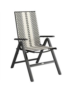 Outsunny Rattan Reclining Garden Chairs - Grey