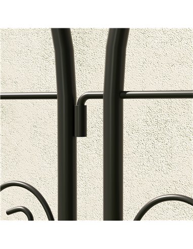 Outsunny Set of 2 Garden Trellis, Metal Fence Panels for Climbing Outdoor Plants, Flowers, 150 x 50cm