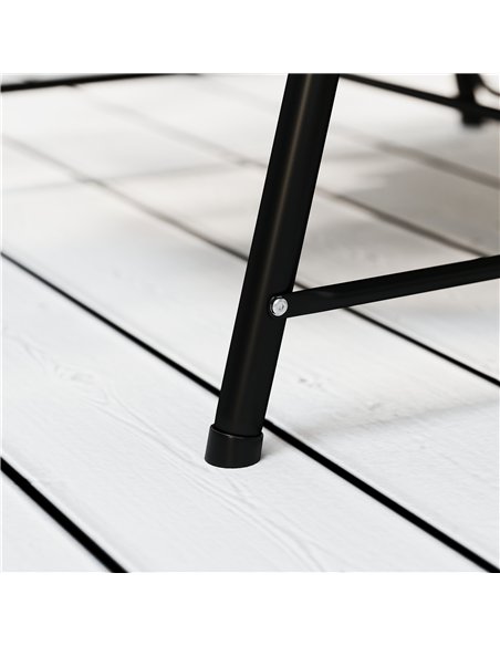 Outsunny Rattan Swing Chair, Outdoor Garden Hanging Swing Seat with Stand and Seat Cushion, Porch Hanging Chair for Balcony, Gar - pic 152322 | FastDaddyshop