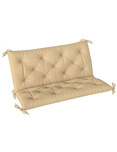 Outsunny Two-Seater Bench Cushion - Khaki