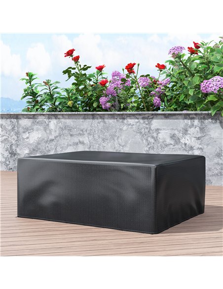 Outsunny Garden Furniture Cover, Waterproof Anti-UV Large Protective Patio Set Covers, 235 x 190 x 90cm, Black - pic 152510 | FastDaddyshop
