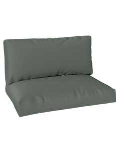 Outsunny 2 Seater Pallet Furniture Cushions Pallet Cushions, UPF20+ 220gsm Fabric, 20 cm Thick Outdoor Seat Pads, Charcoal Grey