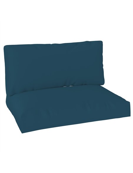Outsunny 2 Seater Pallet Furniture Cushions Pallet Cushions, UPF20+ 220gsm Fabric, 20 cm Thick Outdoor Seat Pads, Navy Blue - pic 152521 | FastDaddyshop