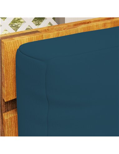 Outsunny 2 Seater Pallet Furniture Cushions Pallet Cushions, UPF20+ 220gsm Fabric, 20 cm Thick Outdoor Seat Pads, Navy Blue