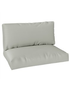 Outsunny 2 Seater Pallet Furniture Cushions Pallet Cushions, UPF20+ 220gsm Fabric, 20 cm Thick Outdoor Seat Pads, Light Grey