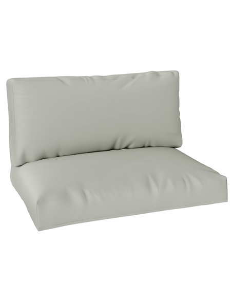Outsunny 2 Seater Pallet Furniture Cushions Pallet Cushions, UPF20+ 220gsm Fabric, 20 cm Thick Outdoor Seat Pads, Light Grey - pic 152530 | FastDaddyshop