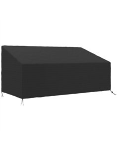 Outsunny 600D Oxford Cloth Garden Furniture Cover Waterproof, 3 Seater Sofa Protector for Patio, Outdoor, Black, 218 x 111 x 63-