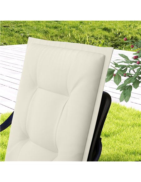 Outsunny Set of Four Padded Garden Seat Cushions - White - pic 152574 | FastDaddyshop
