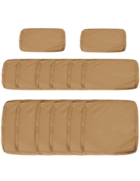 Outsunny 14 Pcs Outdoor Cushion Set - Beige - pic 152584 | FastDaddyshop