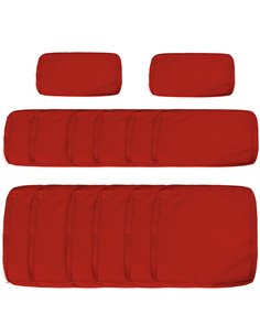 Outsunny Set of 14 Outdoor Cushion Covers - Red