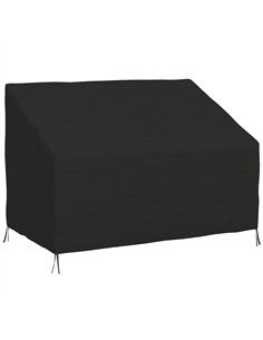 Outsunny 600D Oxford Cloth Furniture Cover, 2 Seater Sofa Protector for Garden Patio, Outdoor, Waterproof, Black, 140L x 84W x 5