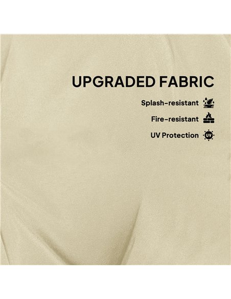 Outsunny Set of Two Φ60cm Outdoor Cushions - Beige - pic 152633 | FastDaddyshop