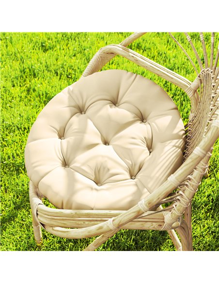 Outsunny Set of Two Φ60cm Outdoor Cushions - Beige - pic 152637 | FastDaddyshop