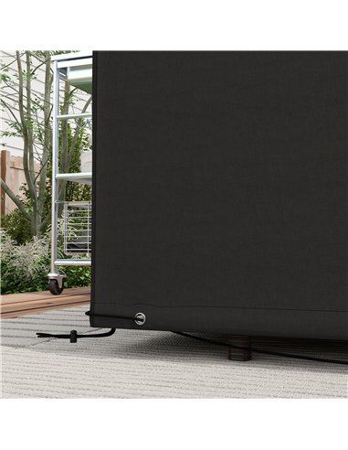 Outsunny Outdoor Garden Furniture Cover Waterproof, Anti-UV 600D Heavy Duty Oxford Fabric Patio Furniture Cover for Rectangular 