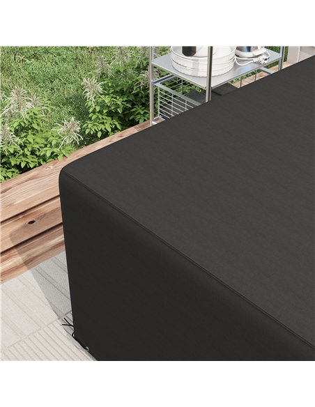 Outsunny Outdoor Garden Furniture Cover Waterproof, Anti-UV 600D Heavy Duty Oxford Fabric Patio Furniture Cover for Rectangular  - pic 152655 | FastDaddyshop