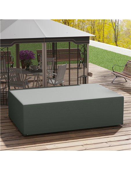 Outsunny Outdoor Garden Furniture Cover Waterproof, Anti-UV 600D Heavy Duty Oxford Fabric Patio Furniture Cover for Rectangular  - pic 152662 | FastDaddyshop