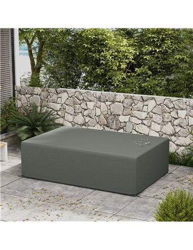 Outsunny Outdoor Garden Furniture Cover Waterproof, Anti-UV 600D Heavy Duty Oxford Fabric Patio Furniture Cover for Rectangular 