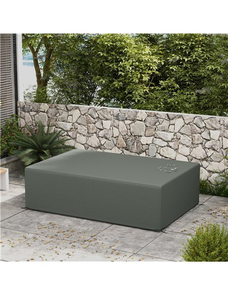 Outsunny Outdoor Garden Furniture Cover Waterproof, Anti-UV 600D Heavy Duty Oxford Fabric Patio Furniture Cover for Rectangular  - pic 152663 | FastDaddyshop