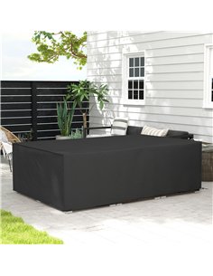 Outsunny 155 x 222cm Waterproof Furniture Cover - Black 2