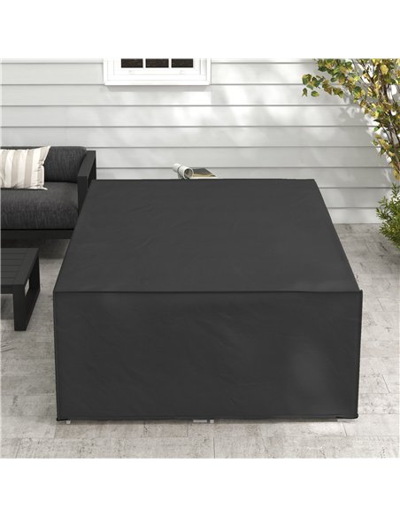 Outsunny 155 x 222cm Waterproof Furniture Cover - Black - pic 152671 | FastDaddyshop