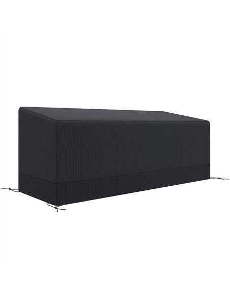 Outsunny Rectangular Patio Garden Furniture Cover Waterproof for 3 Seater Sofa Bistro Set, UV Resistant Protection 600D Oxford F - pic 152674 | FastDaddyshop