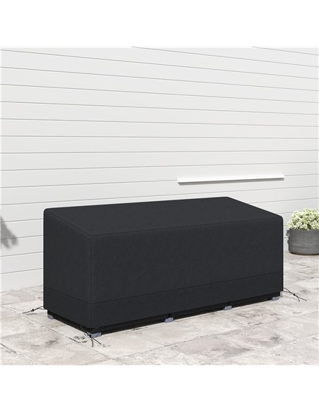 Outsunny Rectangular Patio Garden Furniture Cover Waterproof for 3 Seater Sofa Bistro Set, UV Resistant Protection 600D Oxford F - pic 152682 | FastDaddyshop