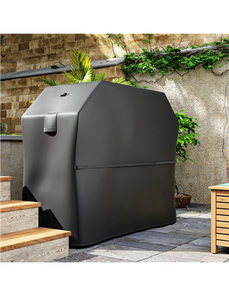 Outsunny BBQ Cover for Rectangular Gas Grill, 600D UPF30+ Oxford Fabric Barbecue Cover for Waterproof Protection Rip-Proof, with - pic 152691 | FastDaddyshop