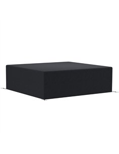 Outsunny 600D Oxford Outdoor Garden Furniture Sofa Set Cover, Waterproof Anti-UV Rattan Sun Lounger Protection Protector Cover, 