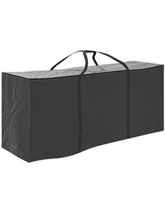 Outsunny 720 L Outdoor Garden Cushion Storage Bag, Heavy Duty 600D Oxford Fabric Waterproof Garden Furniture Cushion Storage Bag
