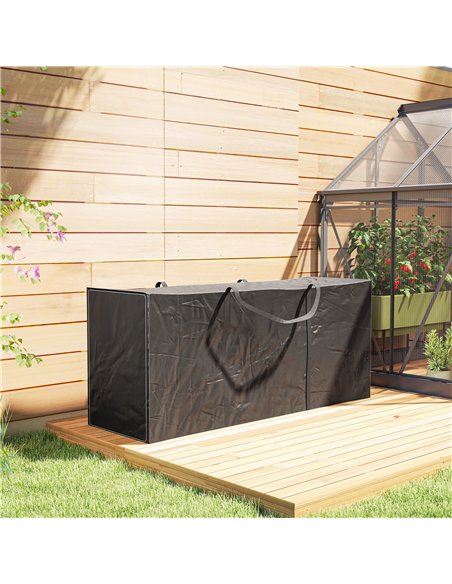 Outsunny 720 L Outdoor Garden Cushion Storage Bag, Heavy Duty 600D Oxford Fabric Waterproof Garden Furniture Cushion Storage Bag - pic 152709 | FastDaddyshop