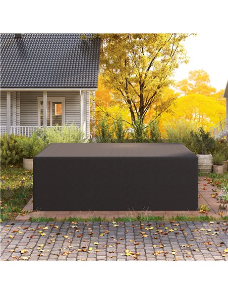 Outsunny 600D Oxford Outdoor Garden Furniture Sofa Set Cover, Waterproof Anti-UV Rattan Sun Lounger Protection Protector Cover,  - pic 152727 | FastDaddyshop