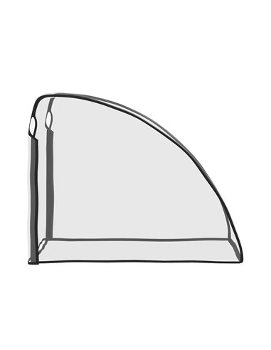 HOMCOM Baby Bike Trailer Cover, Anti Dust Rain Snow, Cold Wind, 76 x 61 x 61 cm