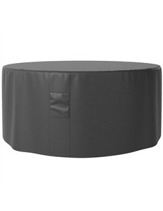 Outsunny Garden Patio Large Furniture Set Round Cover 600D Oxford Waterproof, Ф193 x 80H cm, Black