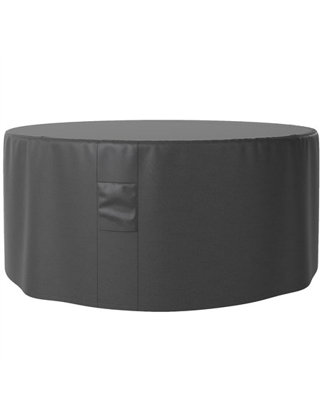 Outsunny Garden Patio Large Furniture Set Round Cover 600D Oxford Waterproof, Ф193 x 80H cm, Black - pic 152746 | FastDaddyshop