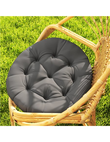 Outsunny Set of Two Φ60cm Outdoor Cushions - Dark Grey - pic 152763 | FastDaddyshop