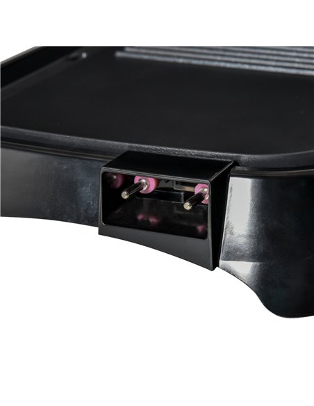 HOMCOM Teppanyaki Grill, 1600W Non Stick Table Top Grill, Barbecue Hot Plate with Adjustable Temperature and Drip Tray - pic 152771 | FastDaddyshop