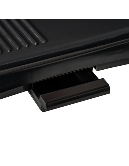 HOMCOM Teppanyaki Grill, 1600W Non Stick Table Top Grill, Barbecue Hot Plate with Adjustable Temperature and Drip Tray - pic 152772 | FastDaddyshop