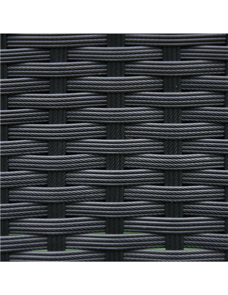 Outsunny Garden Outdoor Rattan Furniture Bistro Set 3 PCs Patio Weave Companion Chair Table Set Conservatory (Black) - pic 15279 | FastDaddyshop