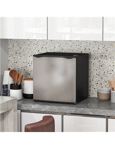 HOMCOM 35L Mini Freezer, -24℃ to -14℃ Temperature - Silver Tone