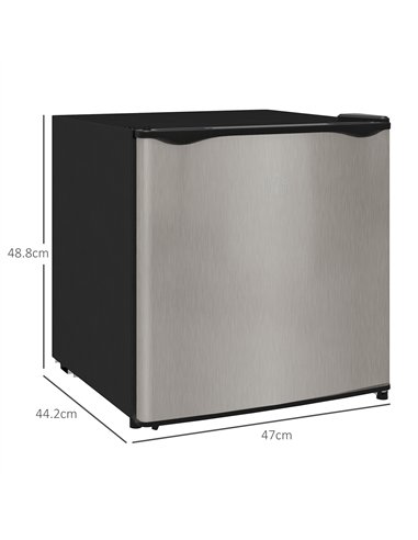 HOMCOM 35L Mini Freezer, -24℃ to -14℃ Temperature - Silver Tone