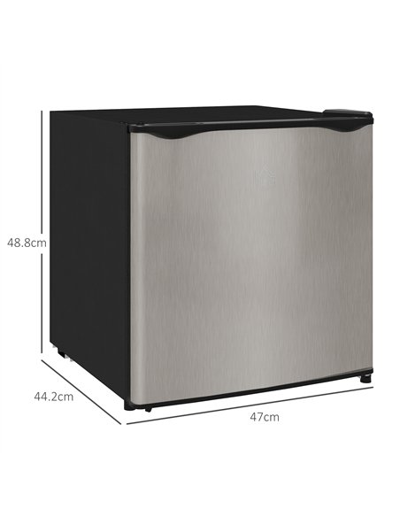 HOMCOM 35L Mini Freezer, -24℃ to -14℃ Temperature - Silver Tone - pic 152802 | FastDaddyshop