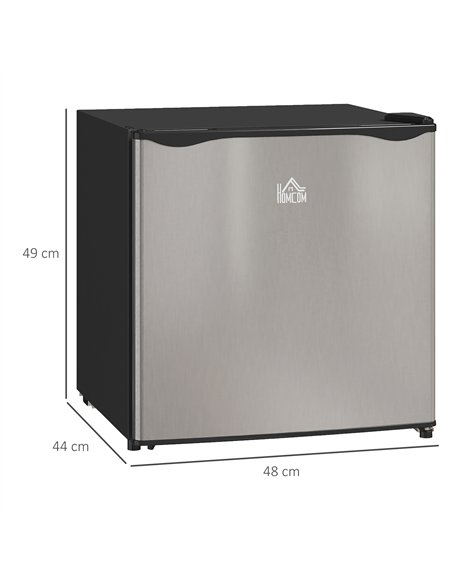 HOMCOM 46 Litre Table Top Mini Fridge, Small Fridge with Ice Box, Reversible Door, Adjustable Temperature and Legs for Bedrooms, - pic 152811 | FastDaddyshop